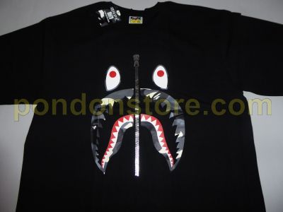 bape city camo shark tee