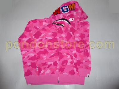 bape shark pink camo