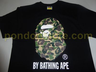 green camo bape shirt