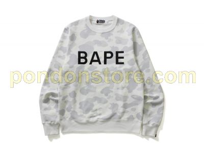 white bape crewneck