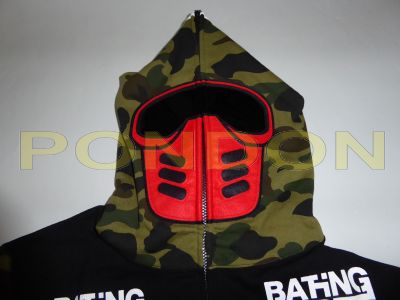 A BATHING APE : bmx mask zip hoody black [Pondon Store]