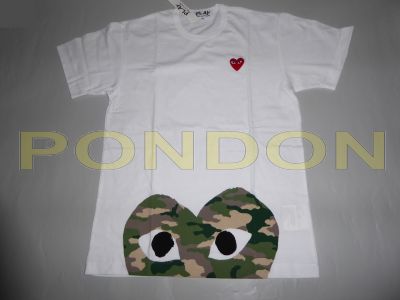 comme des garcons play camo