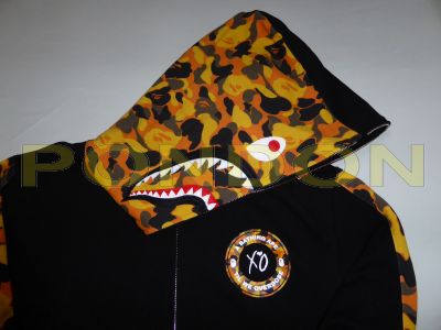 A BATHING APE bape x XO camo shark zip hoody Pondon Store