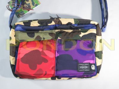 A BATHING APE : porter mix camo shoulder bag S [Pondon Store]