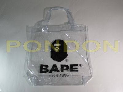 A BATHING APE : abc clear tote bag green [Pondon Store]