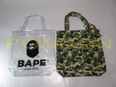 A BATHING APE : abc clear tote bag green [Pondon Store]