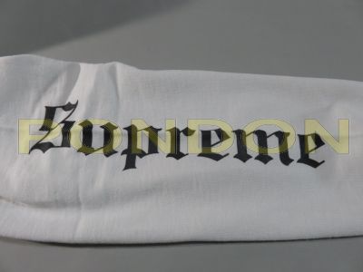 supreme : supreme 15AW Old English L/S Top white long tee