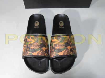 A BATHING APE mcm x bape mcm camo slide sandal Pondon Store