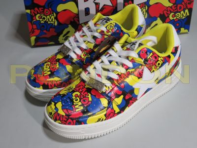 A BATHING APE : medicom toy camo bapesta low multi color [Pondon