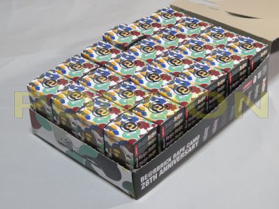 A BATHING APE : 28th anniversary be@rbrick bape camo 100% 24pieces