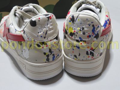 A BATHING APE : bapesta splatter beige IVZ [Pondon Store]