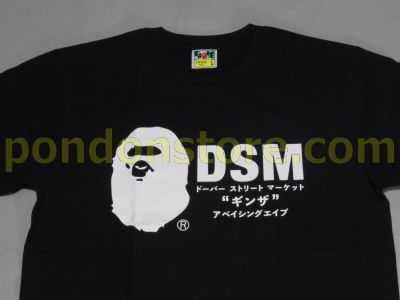 A BATHING APE : DSMG x bape black tee [Pondon Store]