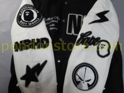 A BATHING APE : Bape x Neighborhood varsity jacket bape exclusive