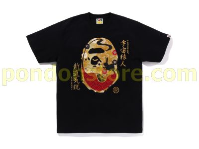 A BATHING APE : MOON JAPAN APE HEAD TEE black [Pondon Store]