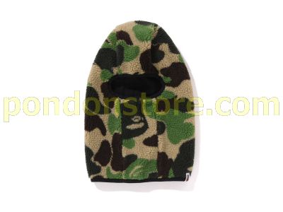 A BATHING APE ABC CAMO BOA FLEECE BALACLAVA green Pondon Store