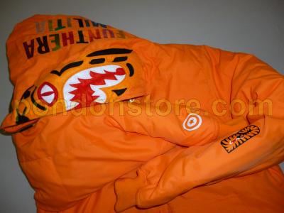 bape orange tiger hoodie