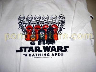 A BATHING APE : BAPE X STAR WARS IMPERIAL tee white [Pondon Store]