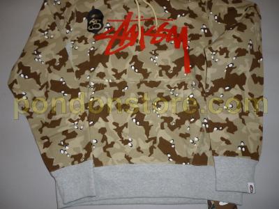 A BATHING APE : stussy x bape desert camo beige pullover hoody