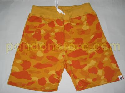 bape shorts orange