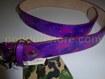 purple bape belt