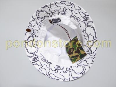 bape bucket hat white