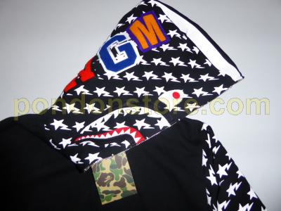 bape us shark hoodie