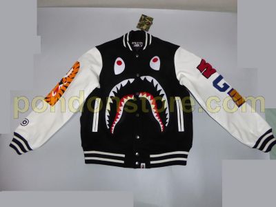 bape shark varsity jacket