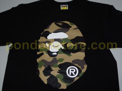 bape shirt black and camo