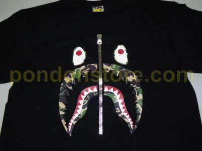 bape abc camo shark tee