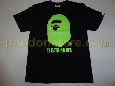 Neon green hotsell bape shirt