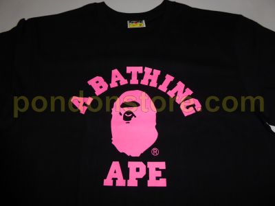 pink bape shirt