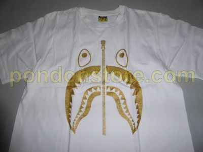 bape glitter shark tee