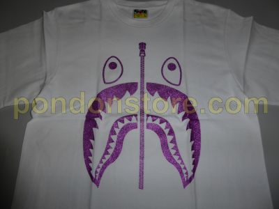 bape glitter shark tee