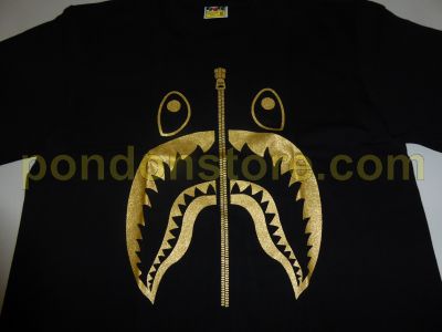 bape glitter shark tee