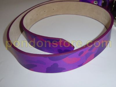 purple bape belt