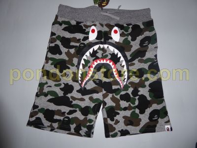 grey and camo bape shorts