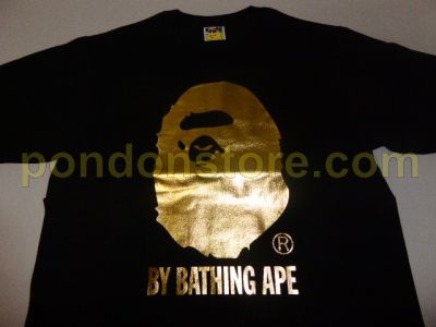 gold bape shirt