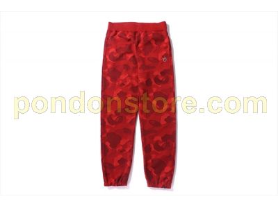 A BATHING APE : bape color camo Jacquard red sweat pants [Pondon