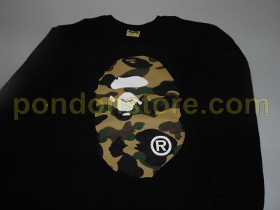 black camo bape shirt