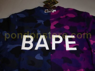 bape purple camo crewneck