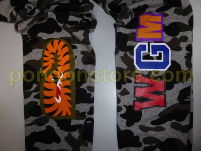 A BATHING APE : bape heather gray camo shark sweat pants [Pondon