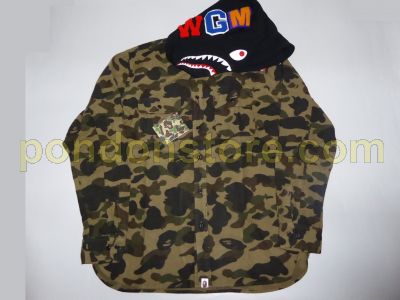 bape shark flannel